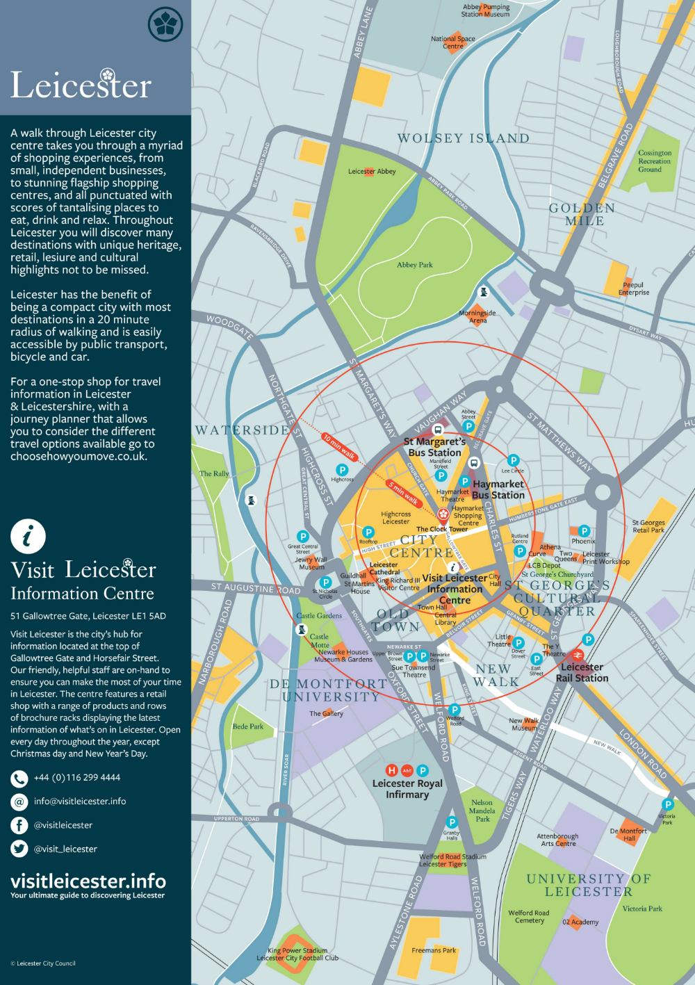 Greater Leicester Bus Map