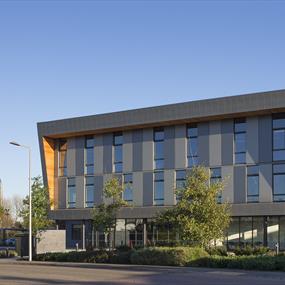 Dock front exterior with National Space Centre