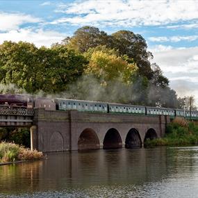 Great Central Railway Train Crossing Bridge