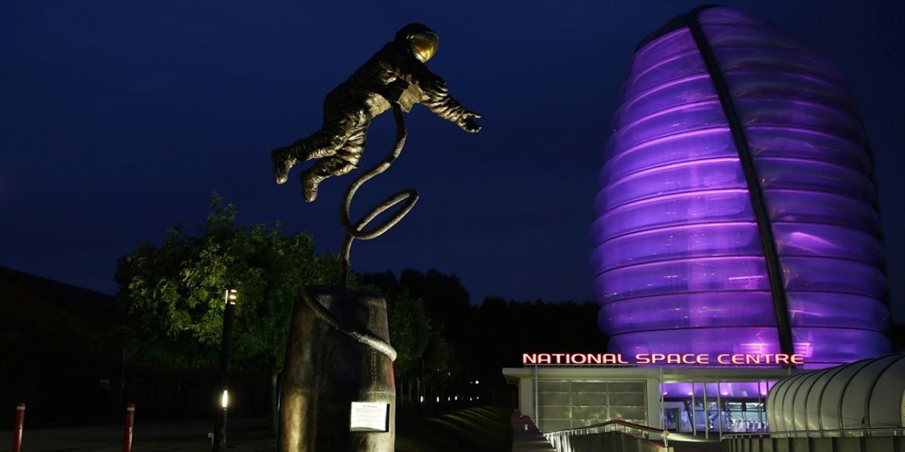 National Space Centre Exterior at Night