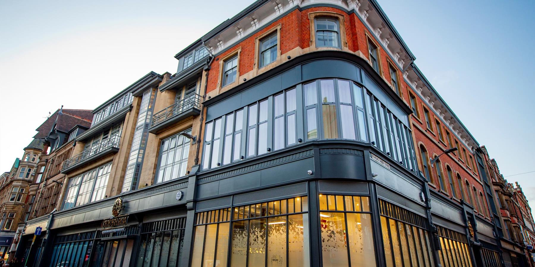 Front exterior of Gresham Works