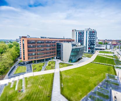 DMU Venues Aerial Shot