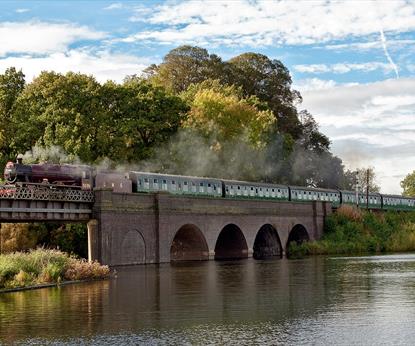 Great Central Railway Train Crossing Bridge