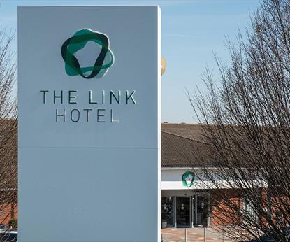 The Link Hotel Welcome Sign