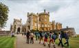 Belvoir Castle exterior - with people
