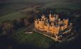 Belvoir Castle aerial shot