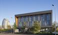 Dock front exterior with National Space Centre