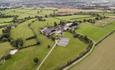 Mythe Barn Aerial View