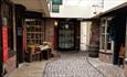 Newarke Houses Museum Cobbled Street Scene