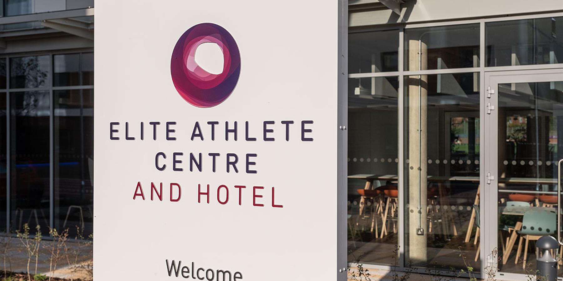 Elite Athlete Centre & Hotel Exterior Sign